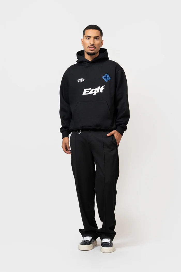JERSEY OVERSIZED HOODIE BLACK