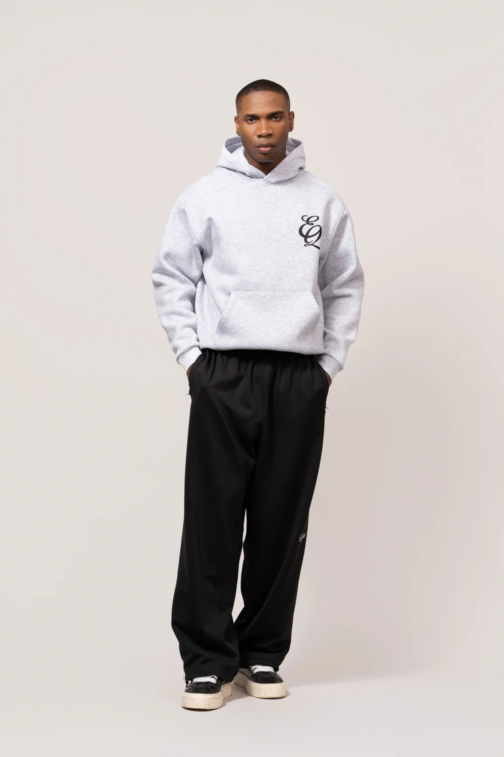 EQ OVERSIZED HOODIE MELANGE GREY