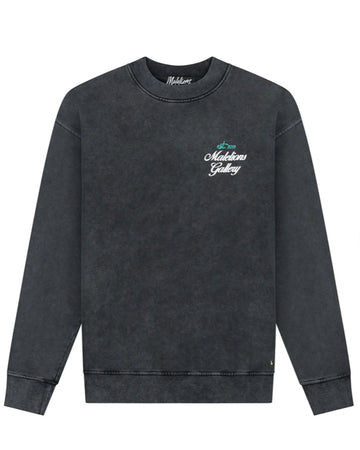 Malelions - Men Gallery Sweater - Acid Wash