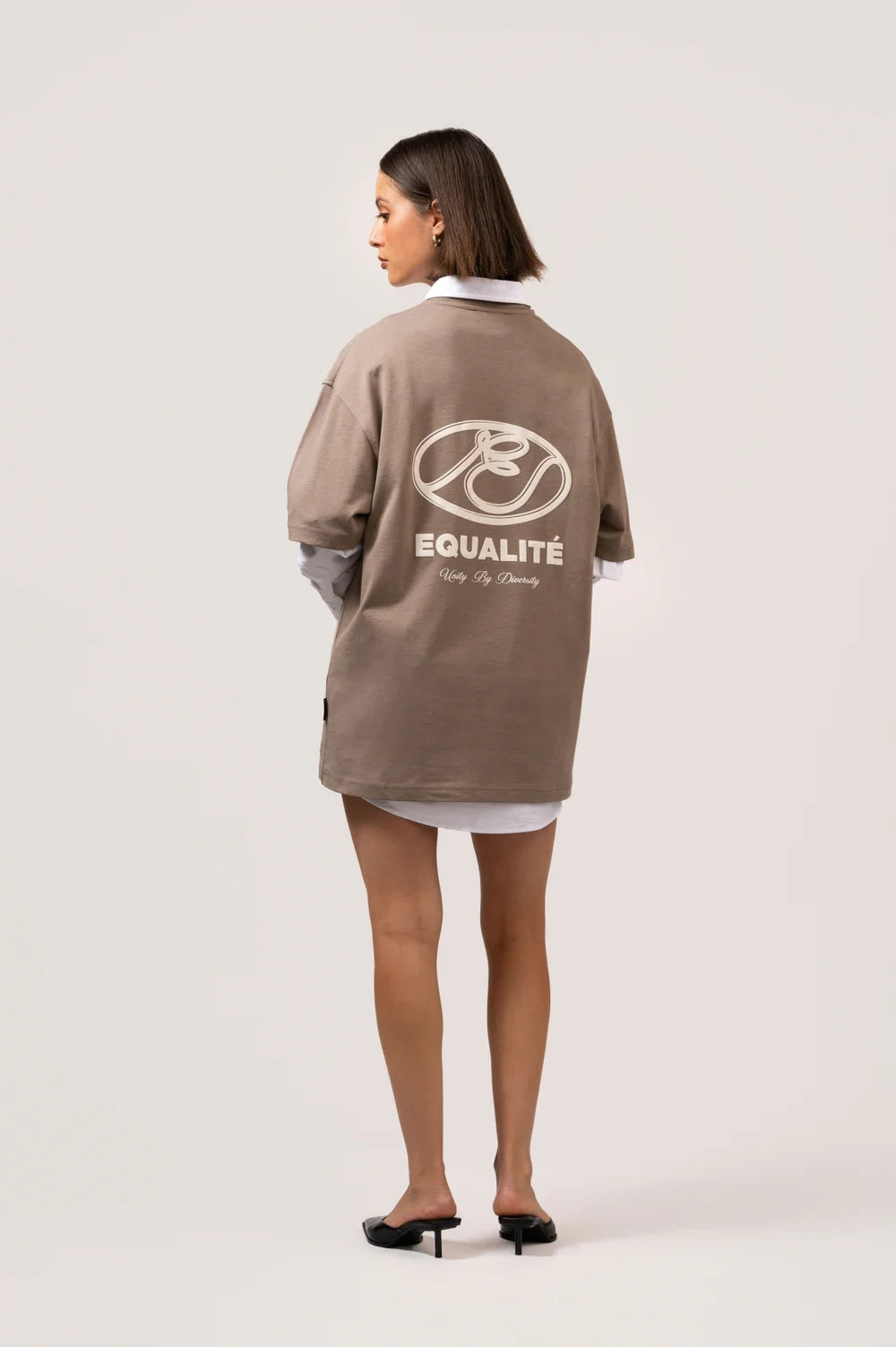 ARID OVERSIZED TEE TAUPE