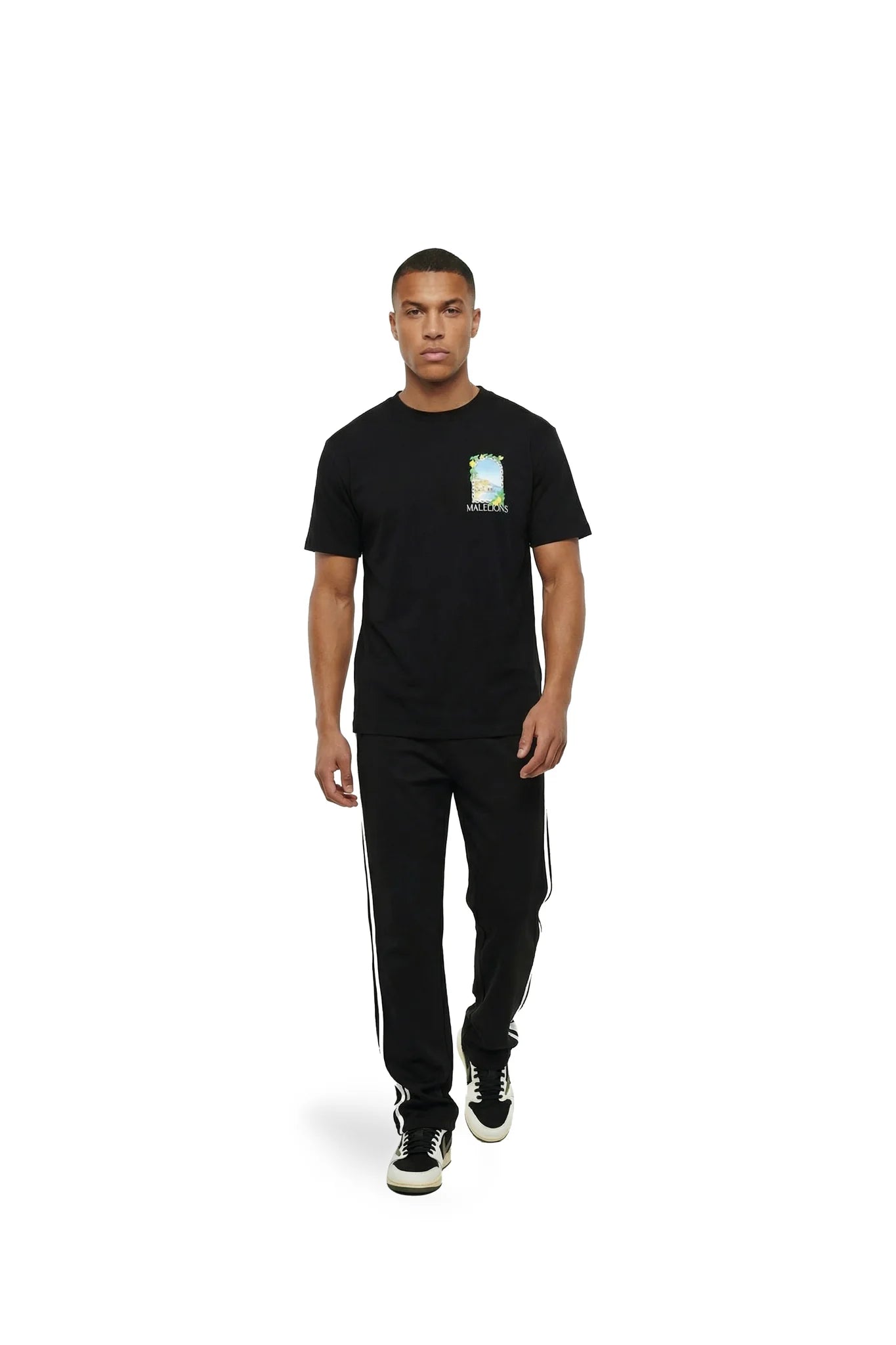 Malelions Heren Amalfi Window T-shirt | Zwart