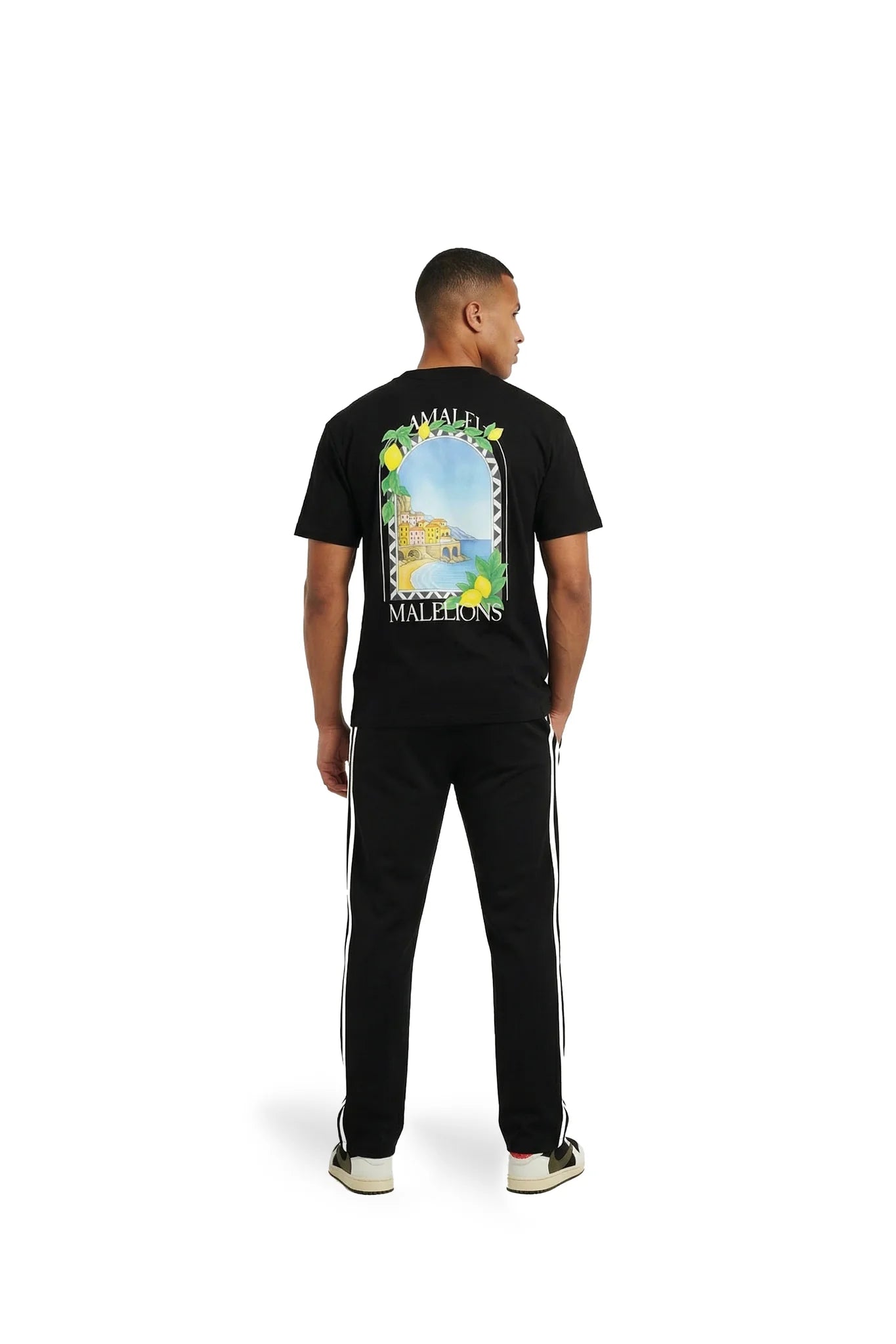 Malelions Heren Amalfi Window T-shirt | Zwart