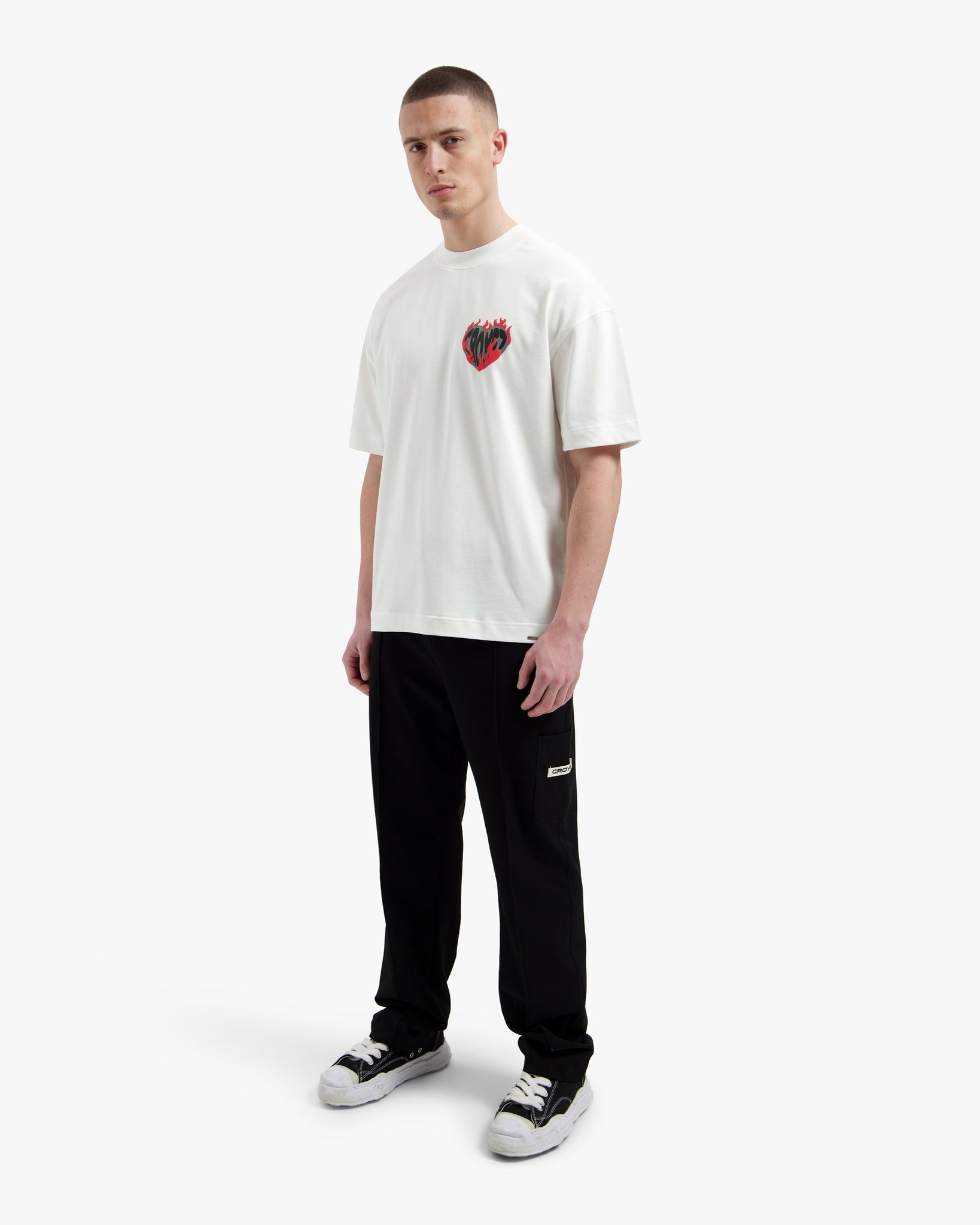 Croyez Heart On Fire T-Shirt | Off-White