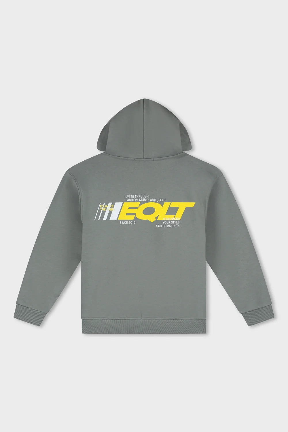 EQLT OVERSIZED HOODIE OLIVE GREY