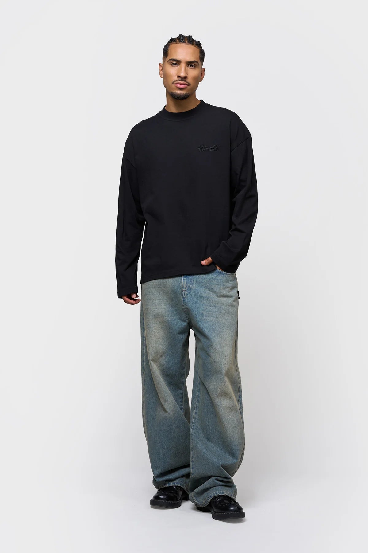 JETT RAGLAN LONGSLEEVE TEE OFF-WHITE & NAVY