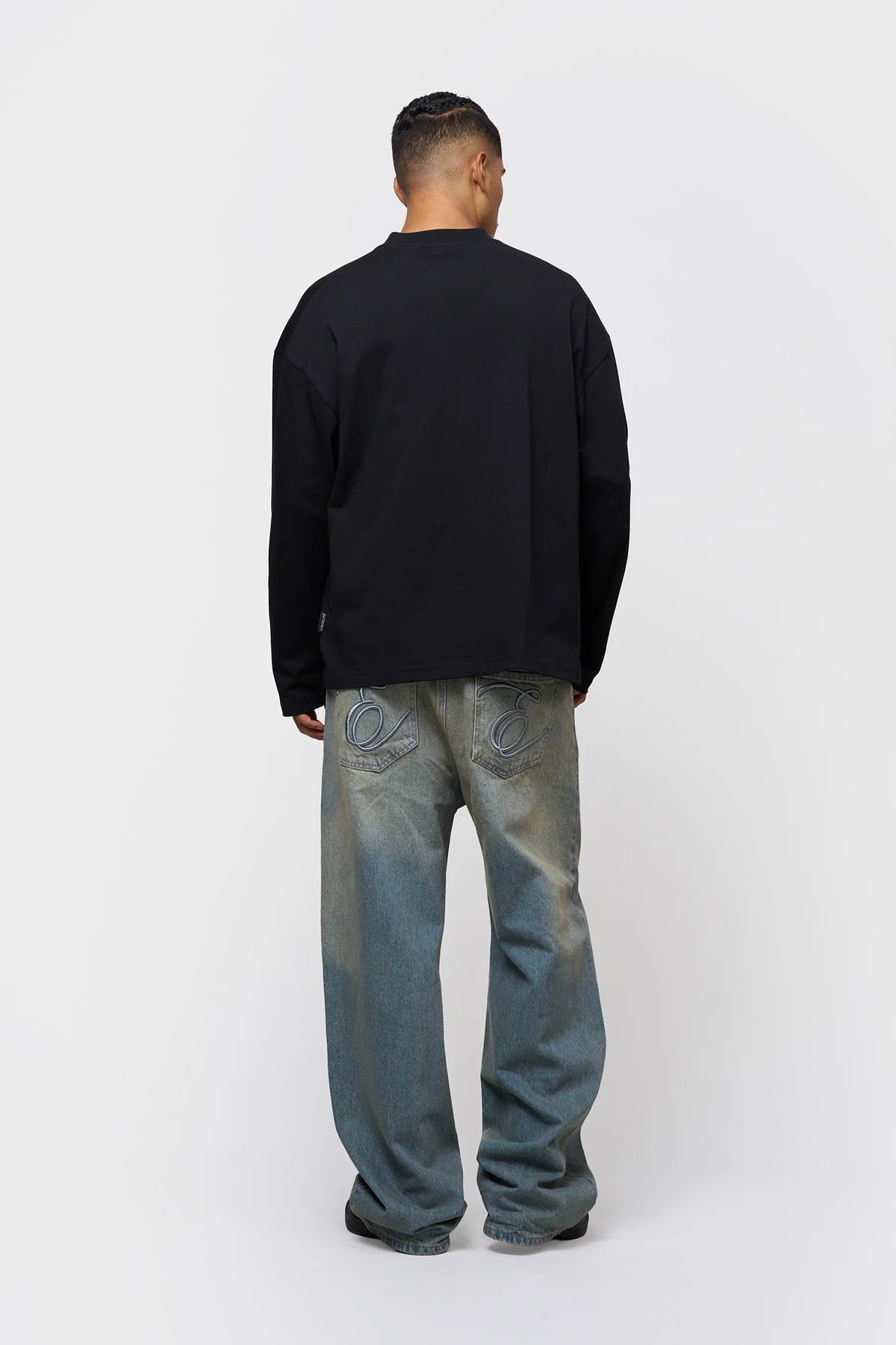 JETT RAGLAN LONGSLEEVE TEE OFF-WHITE & NAVY