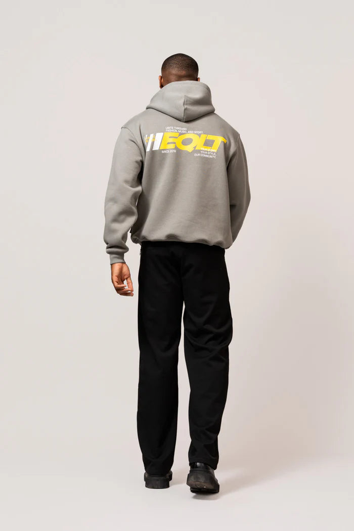 EQLT OVERSIZED HOODIE OLIVE GREY