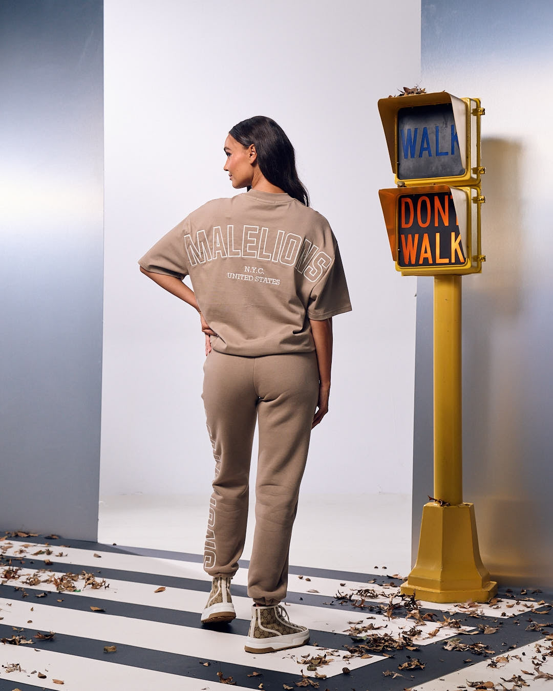 Malelions Women Kylie T-Shirt | Taupe