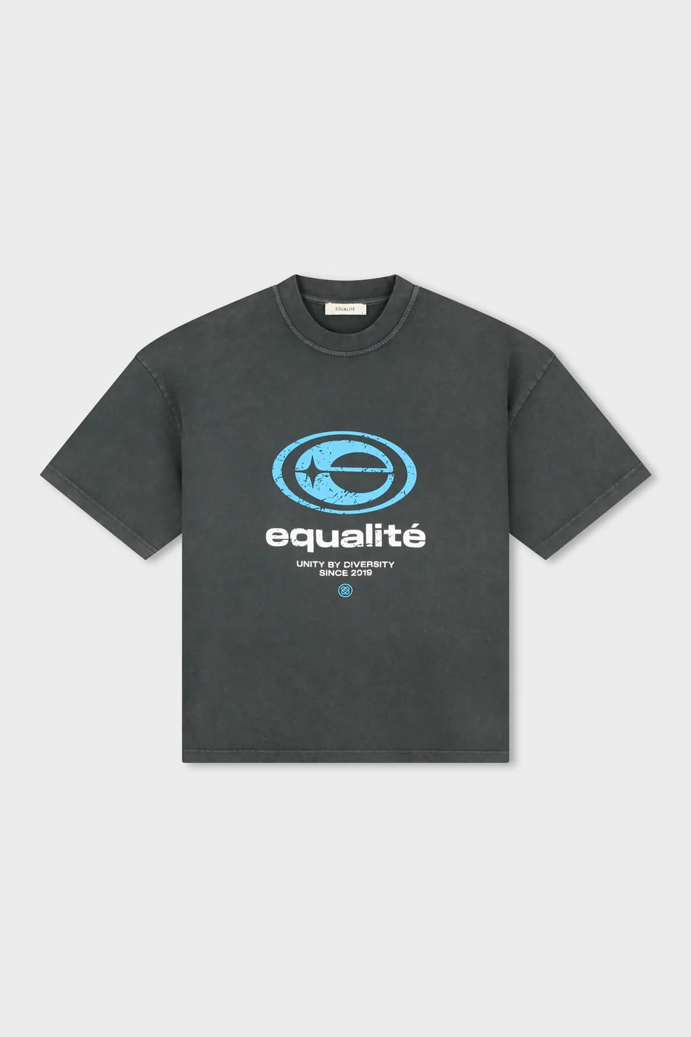 ELAN BOX-FIT T-SHIRT GEWASSEN GRIJS