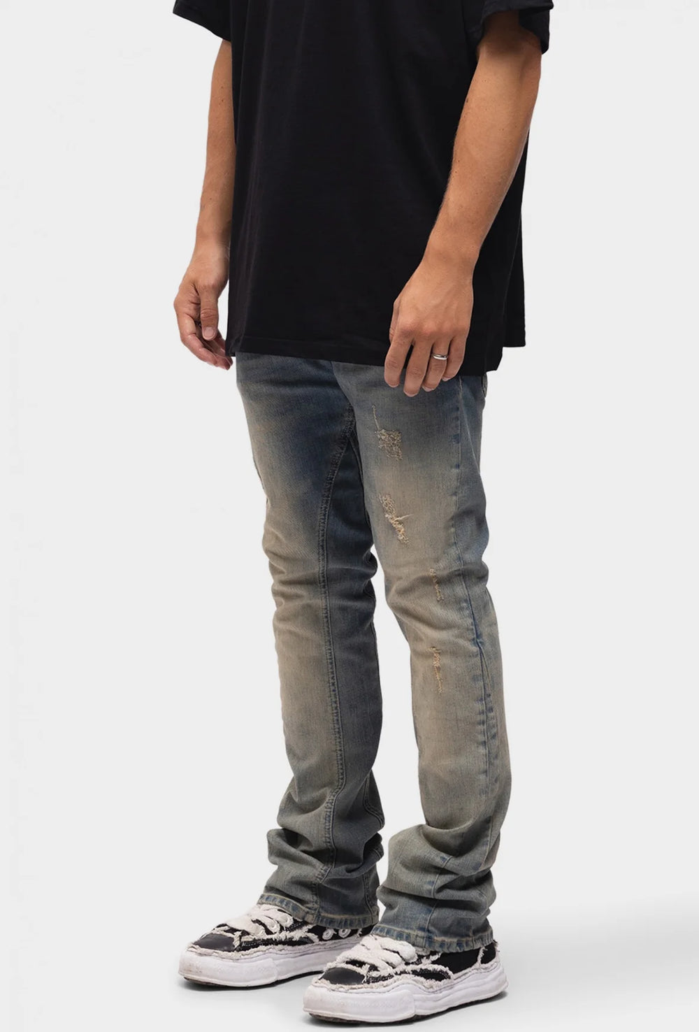 Richesse - FLASH FLARED JEANS - Heren spijkerbroek met uitlopende pijpen