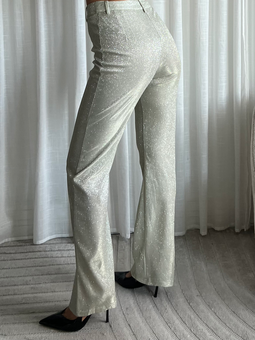 Pantalon Glitter - Crème
