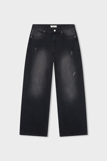 Equalité Fem Baggy Jeans Obsidian Black – voorzijde