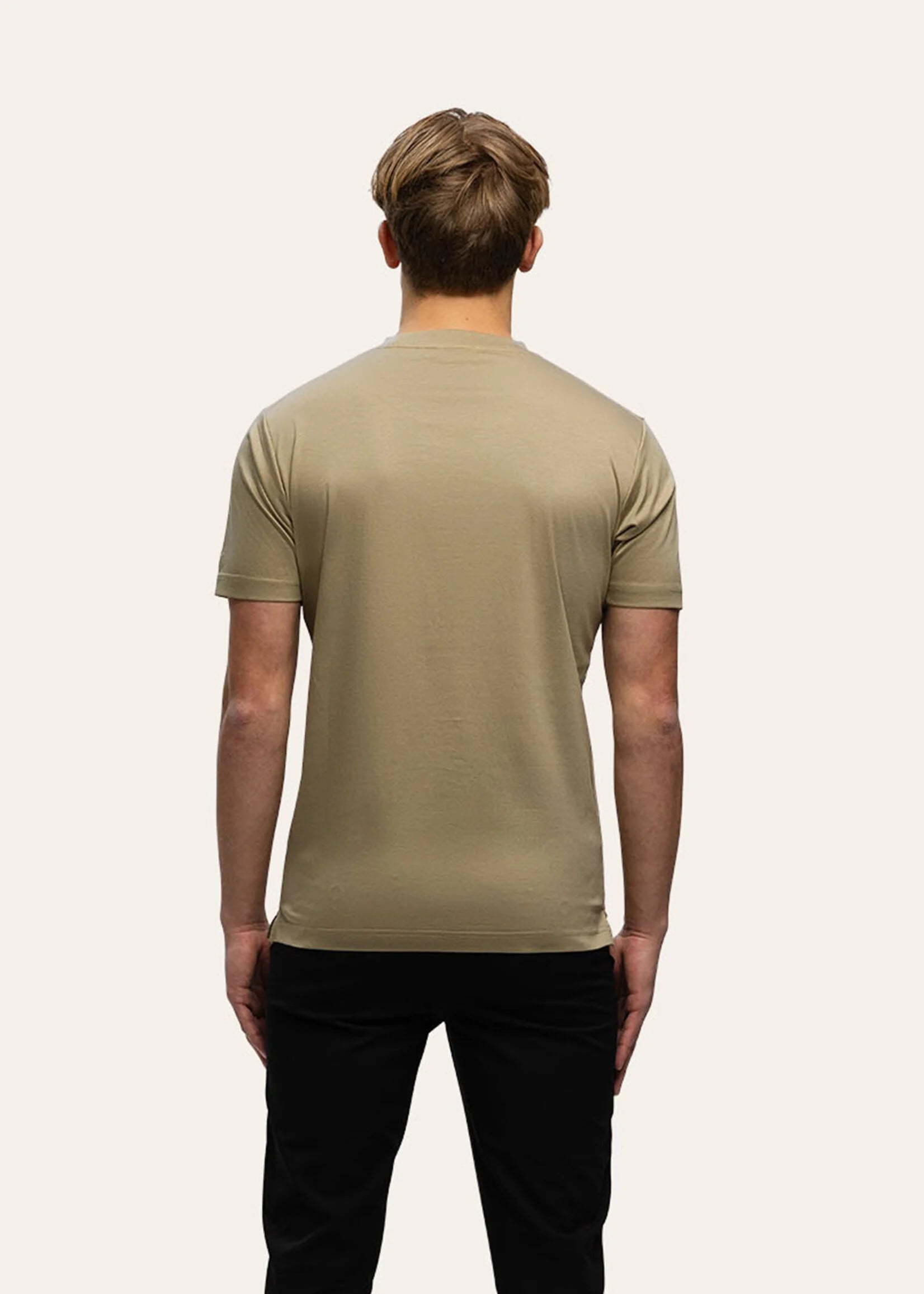Tria D'oro - Slim Fit T-shirt Taupe