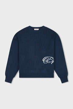 Equalité Fluffy Knit Sweater Navy – voorzijde
