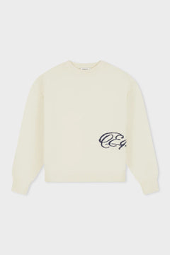 Equalité Fluffy Knit Sweater Off-White – voorzijde