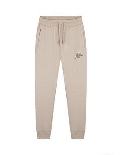 MALELIONS STRIPED SIGNATURE SWEATPANTS - BEIGE