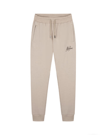 MALELIONS STRIPED SIGNATURE SWEATPANTS - BEIGE