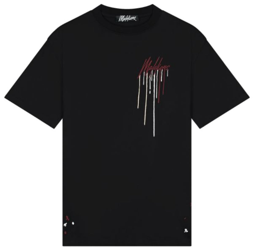Malelions Oversized Painter T-shirt Zwart