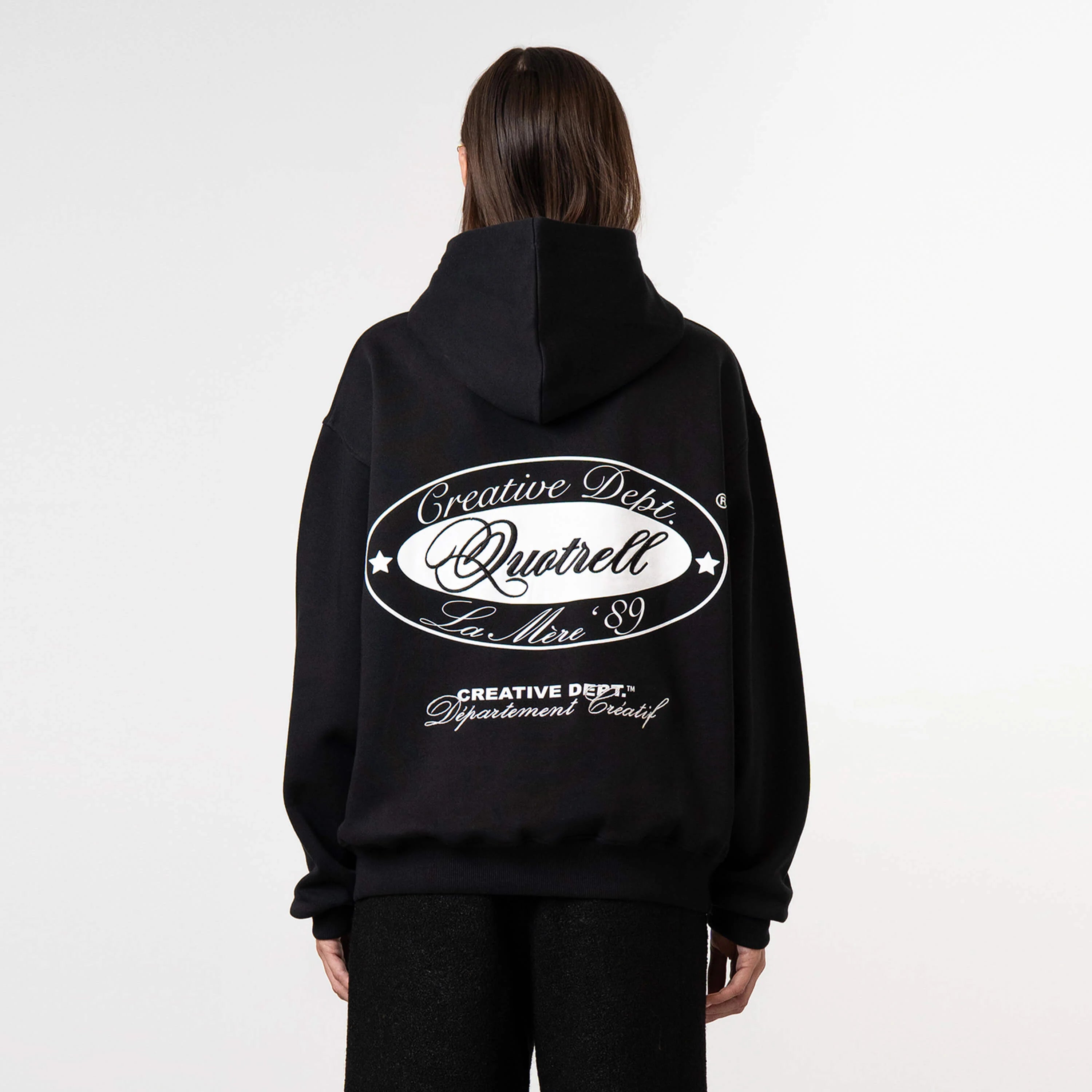 LA MERE HOODIE | BLACK/WHITE