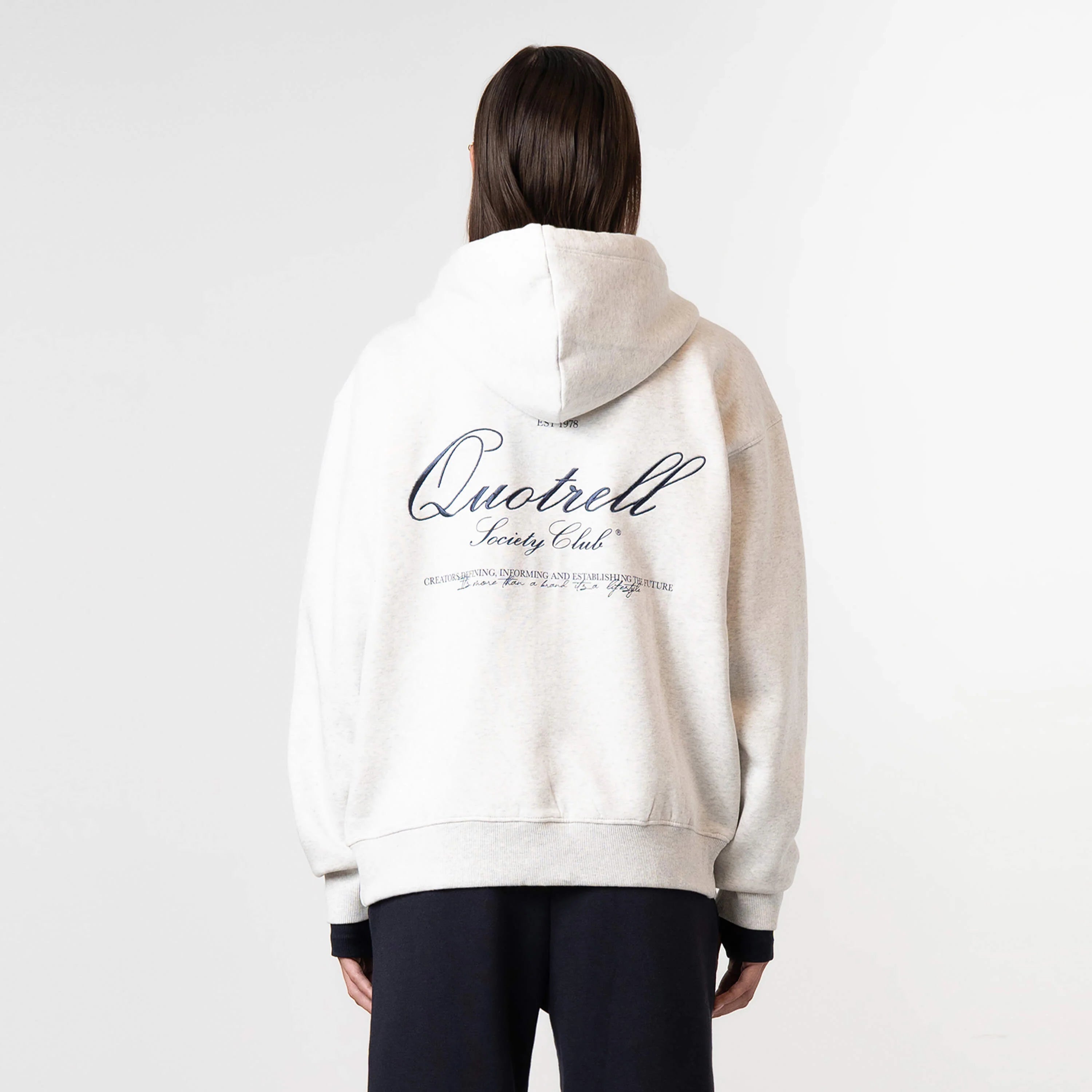 CREATORS ZIP HOODIE | LIGHT GREY MELEE/BLU