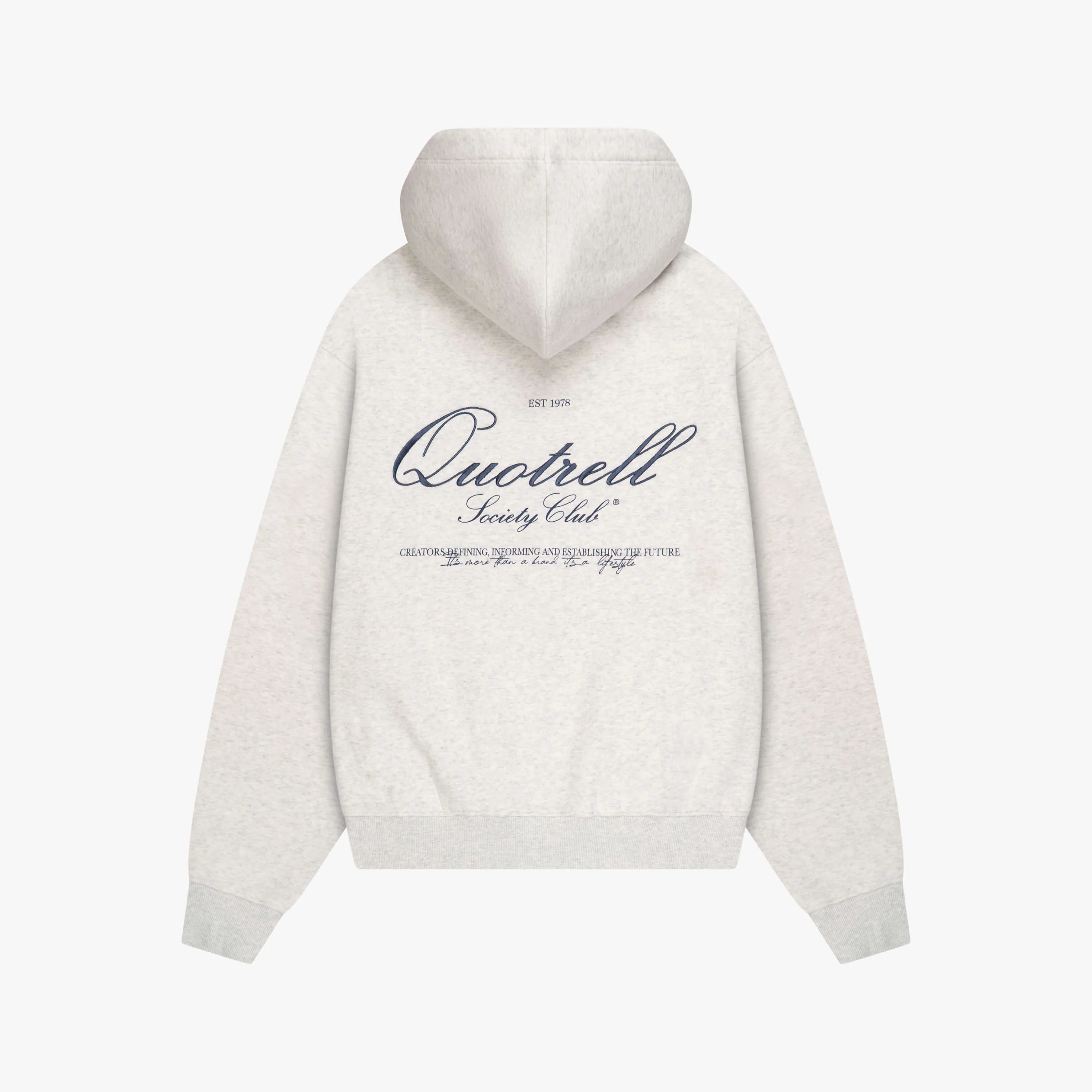 CREATORS ZIP HOODIE | LIGHT GREY MELEE/BLU