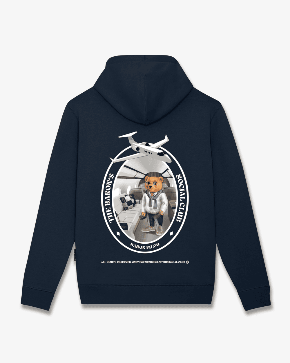 Hoodie Oval Backprint Filou CLII Navy