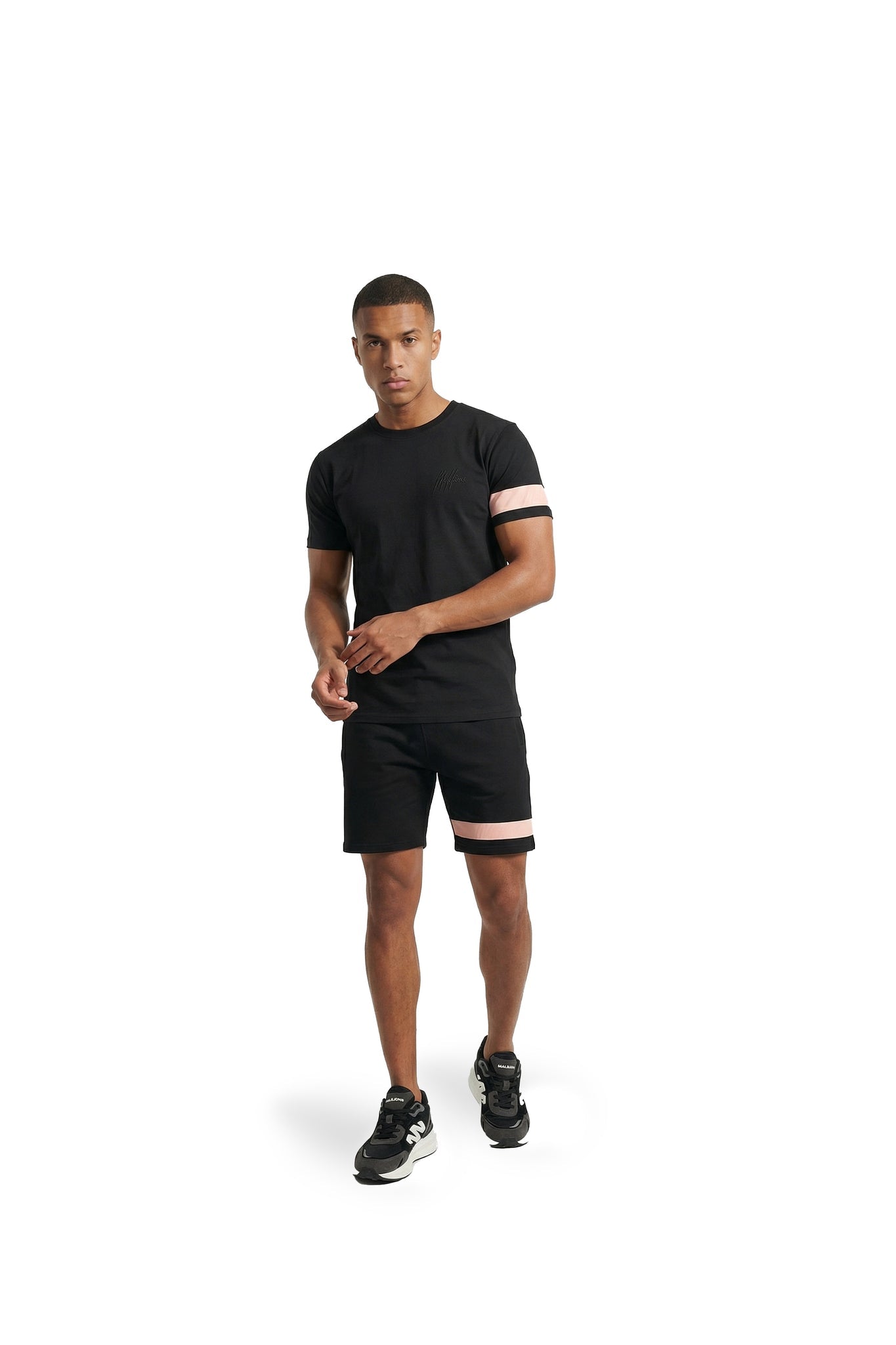 Malelions Heren Captain T-Shirt | Zwart