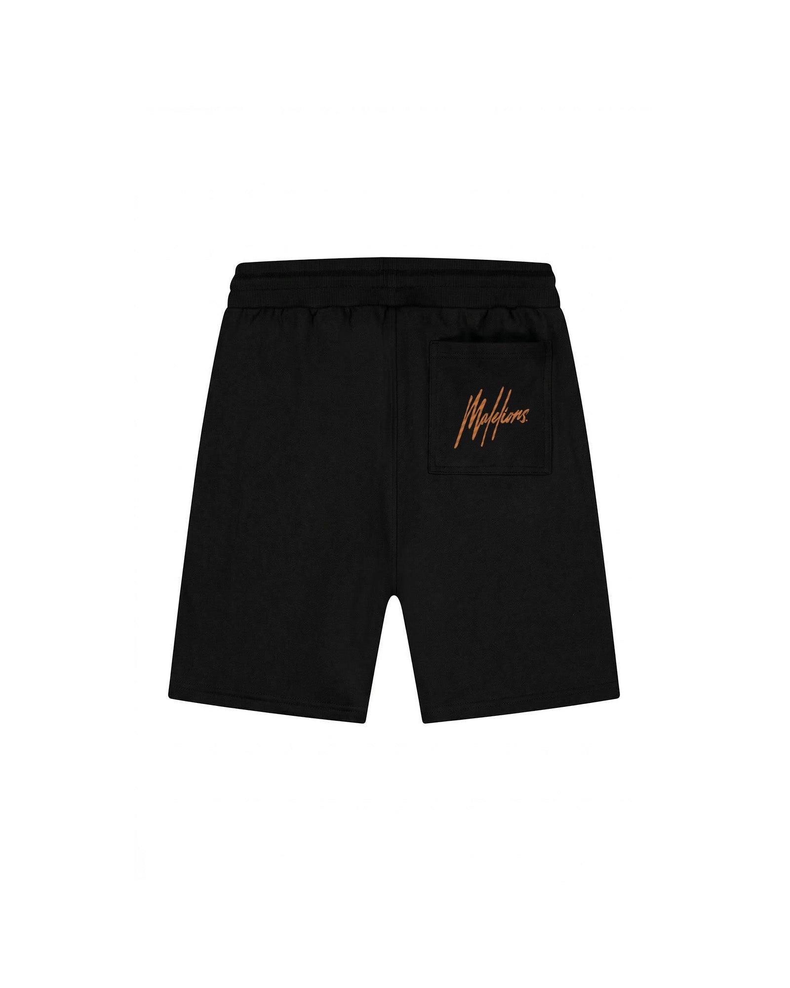 Malelions Heren Gestreepte Signature Shorts | Zwart