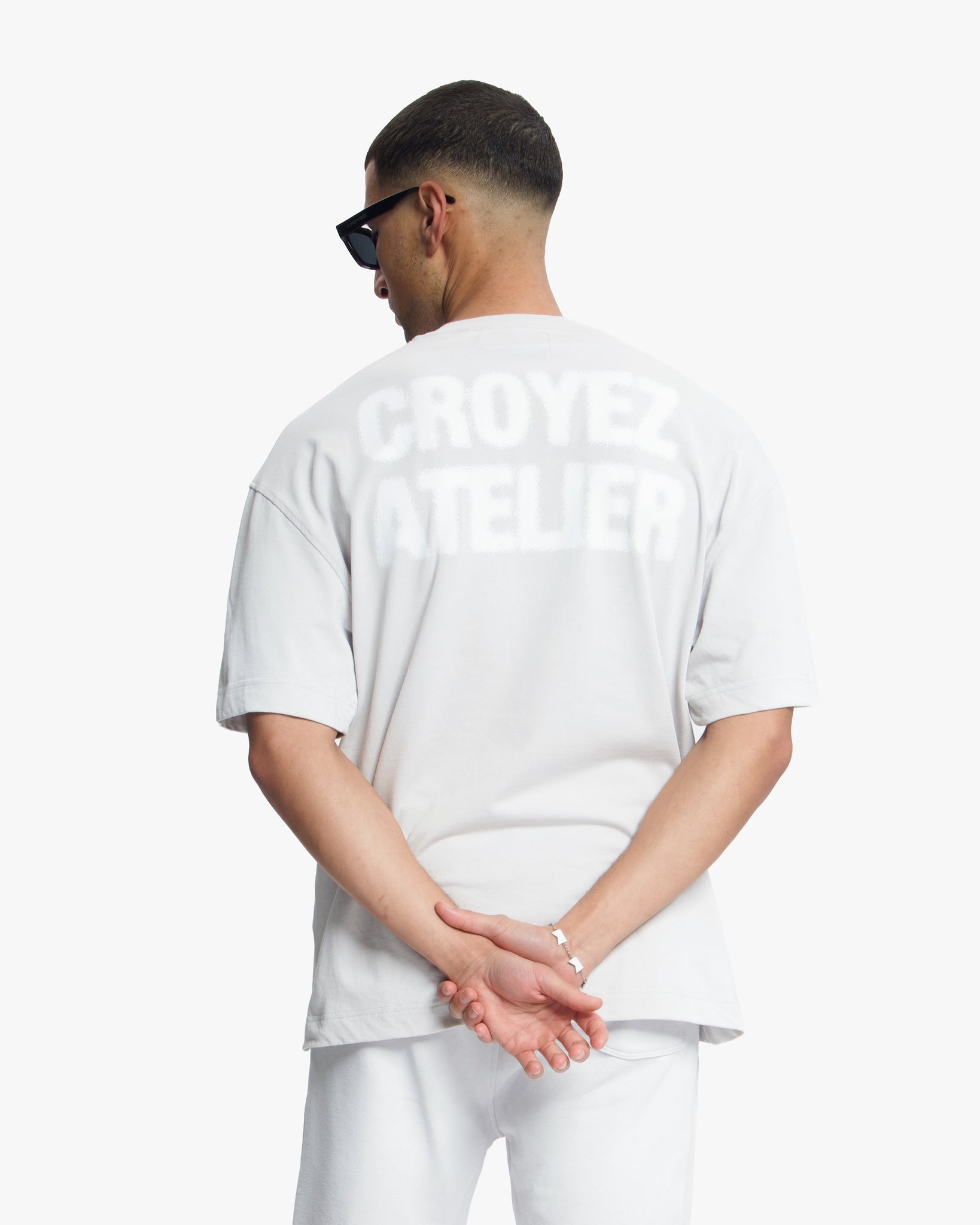 Croyez Sprayed Atelier T-shirt | Lichtgrijs