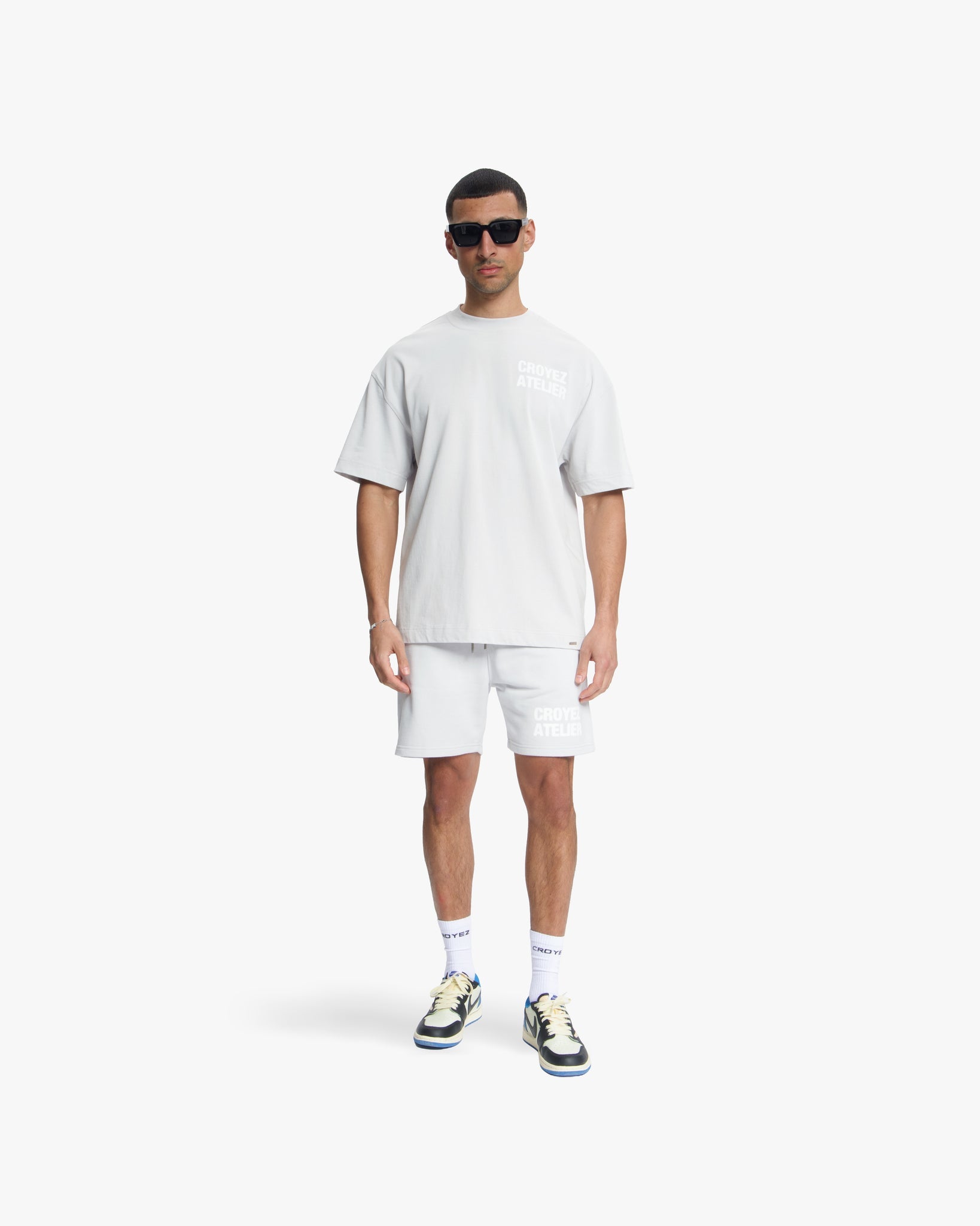 Croyez Sprayed Atelier T-shirt | Lichtgrijs