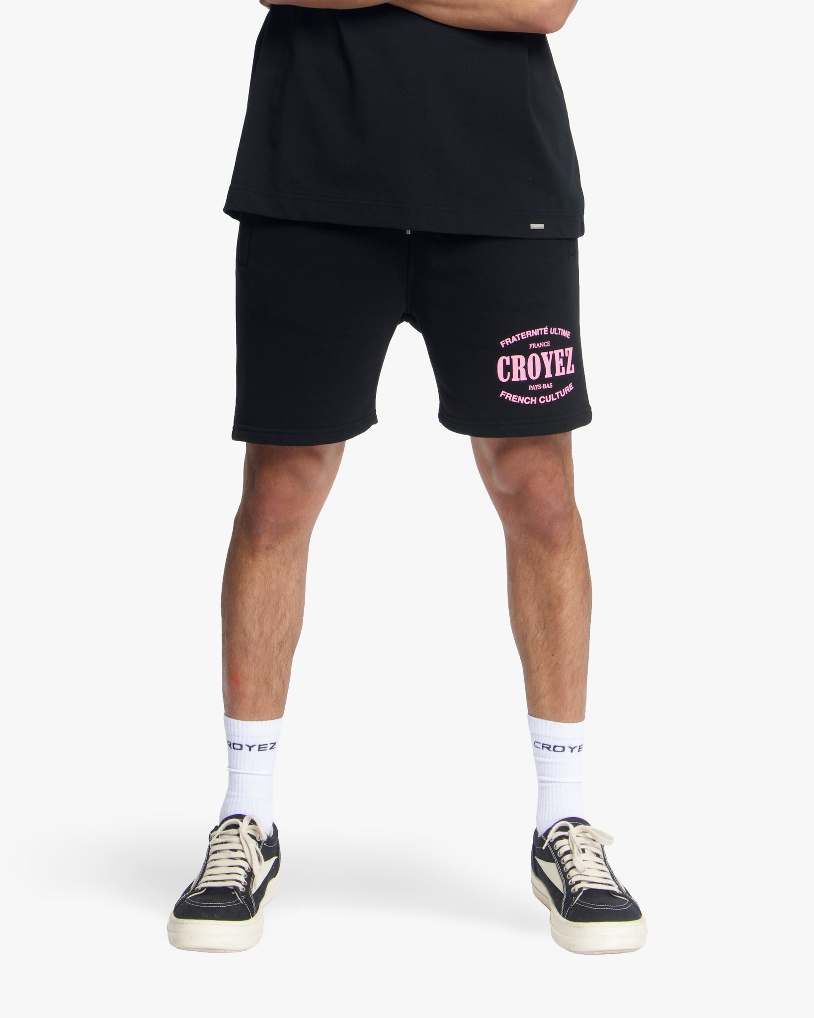 Croyez Stamp Shorts | Black