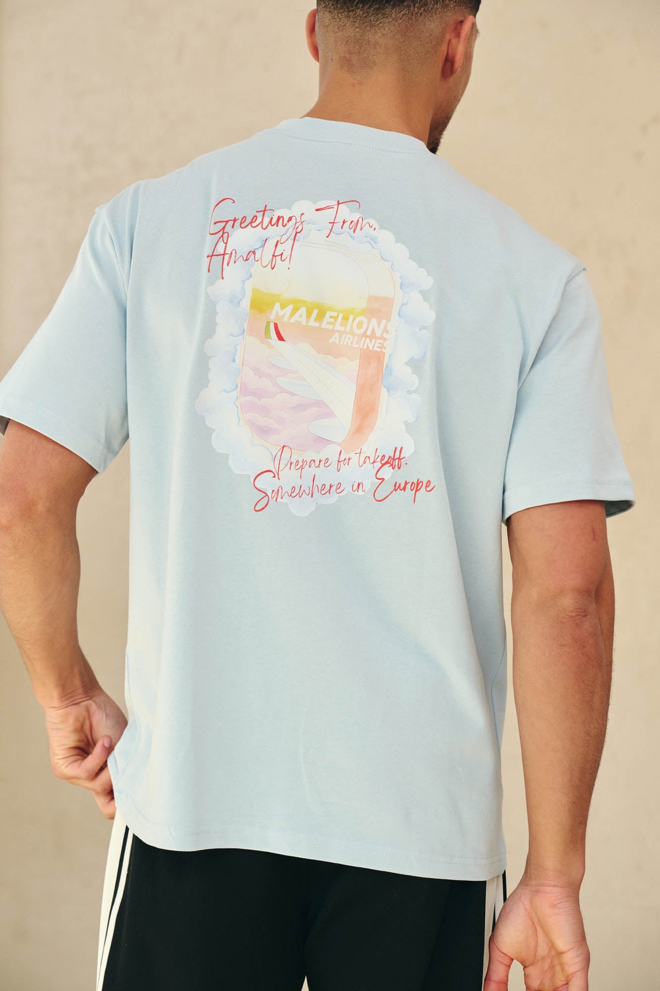 Malelions Heren Daydream T-shirt | Ice Blue