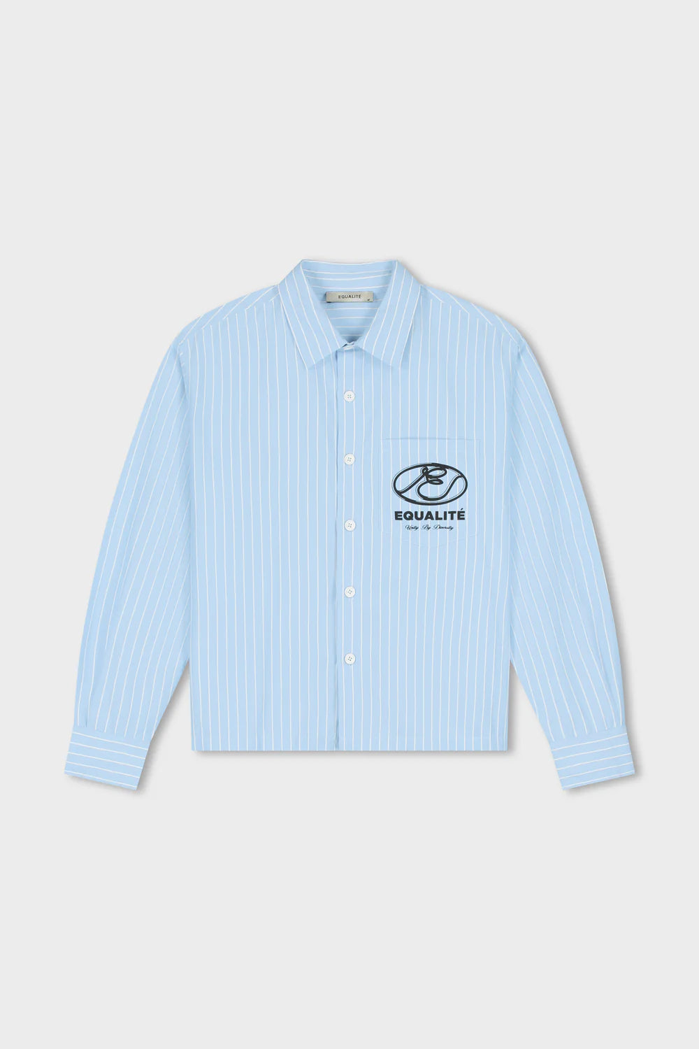 ARID SHIRT LANGE MOUW - GESTREEPT BLAUW