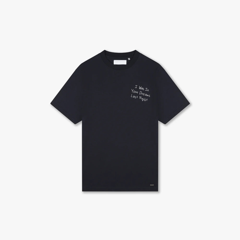 Croyez In Your Dreams T-Shirt | Navy - Regular fit herenshirt