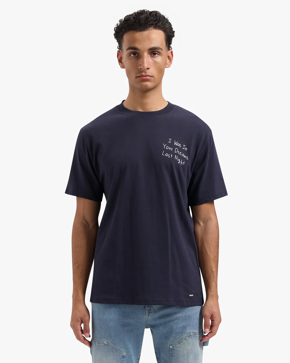 Croyez In Your Dreams T-Shirt | Navy - Regular fit herenshirt