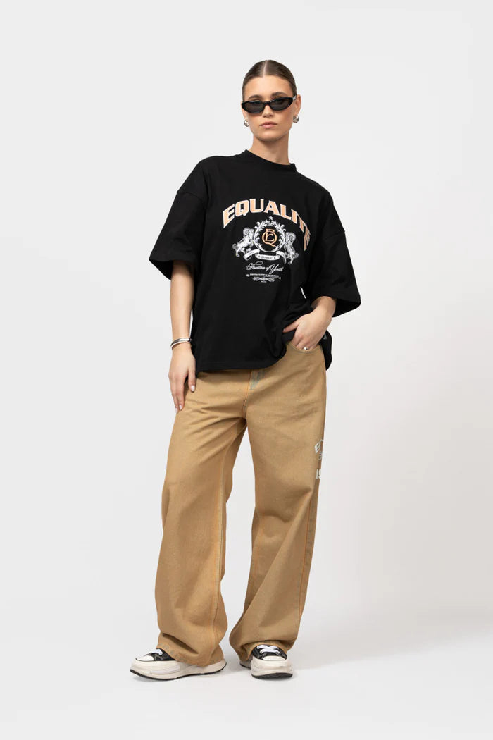 DANI BOXY FIT T-SHIRT ZWART