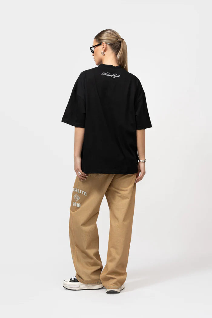 DANI BOXY FIT T-SHIRT ZWART