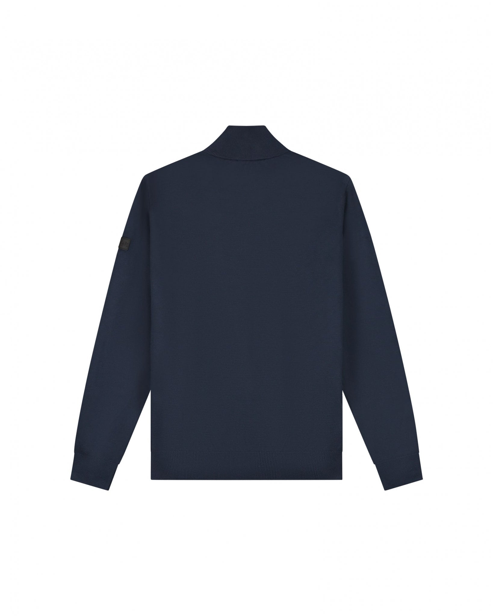 Malelions Men Knitted Quarter Zip | Navy
