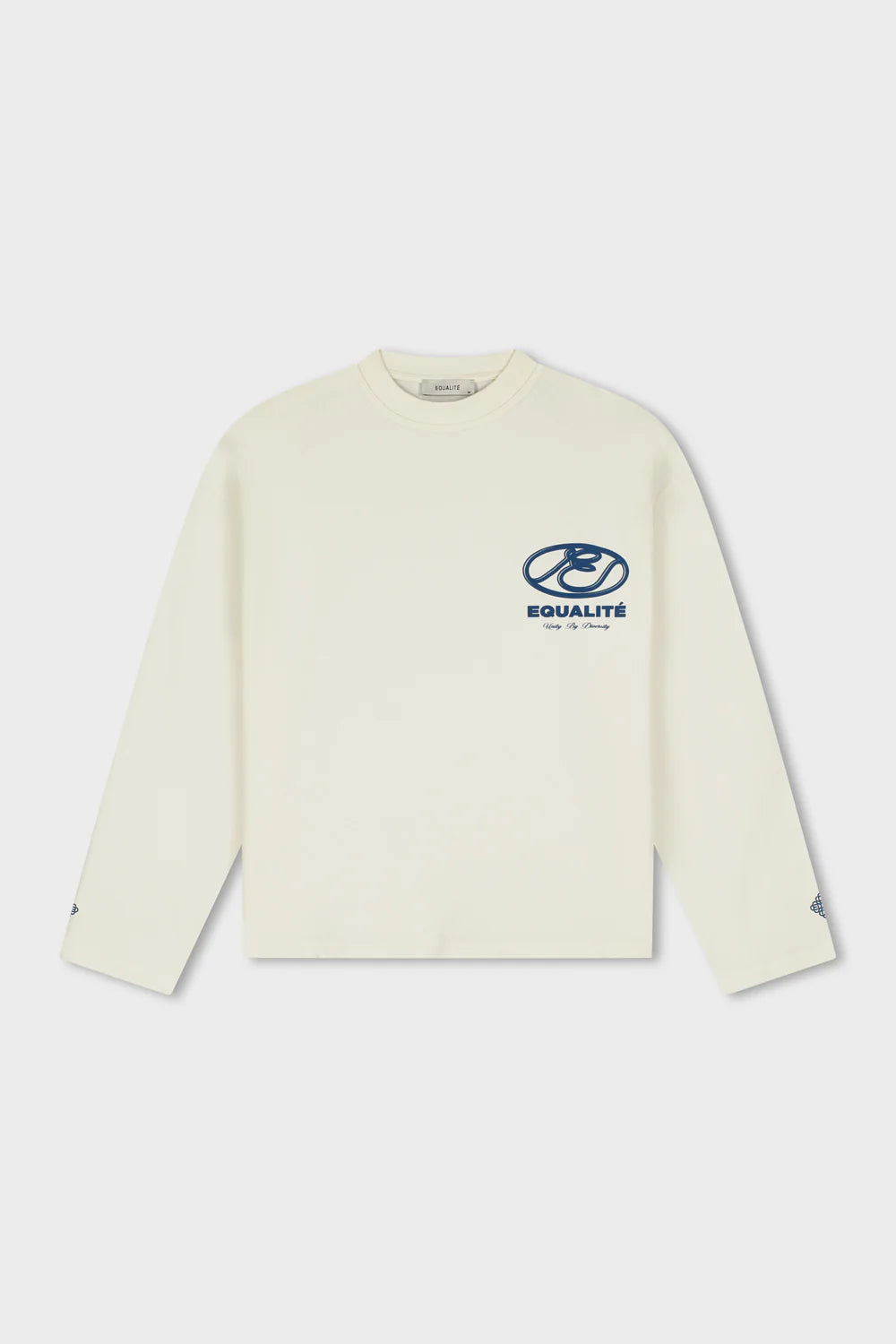 ARID OVERSIZED LONGSLEEVE TEE | OFFWHITE & BLUE