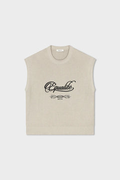 Equalité - LUMI KNIT TANKTOP - BEIGE - Gebreide mouwloze herentop