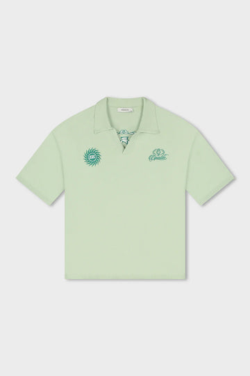 Equalité - BEAU KNIT POLO - SOFT LIGHT GREEN