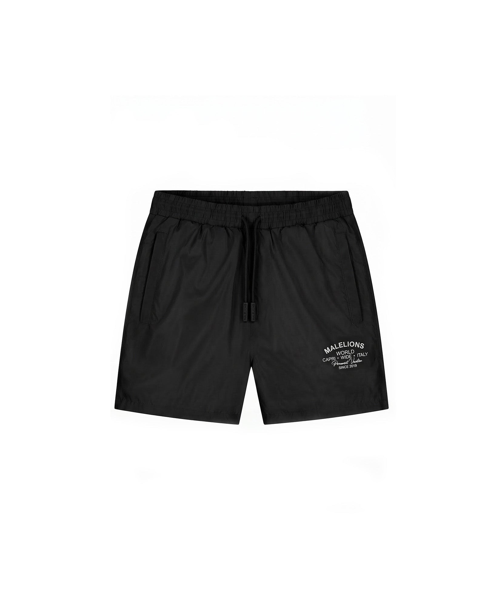 Malelions Heren Permanent Vacation Zwemshorts | Zwart