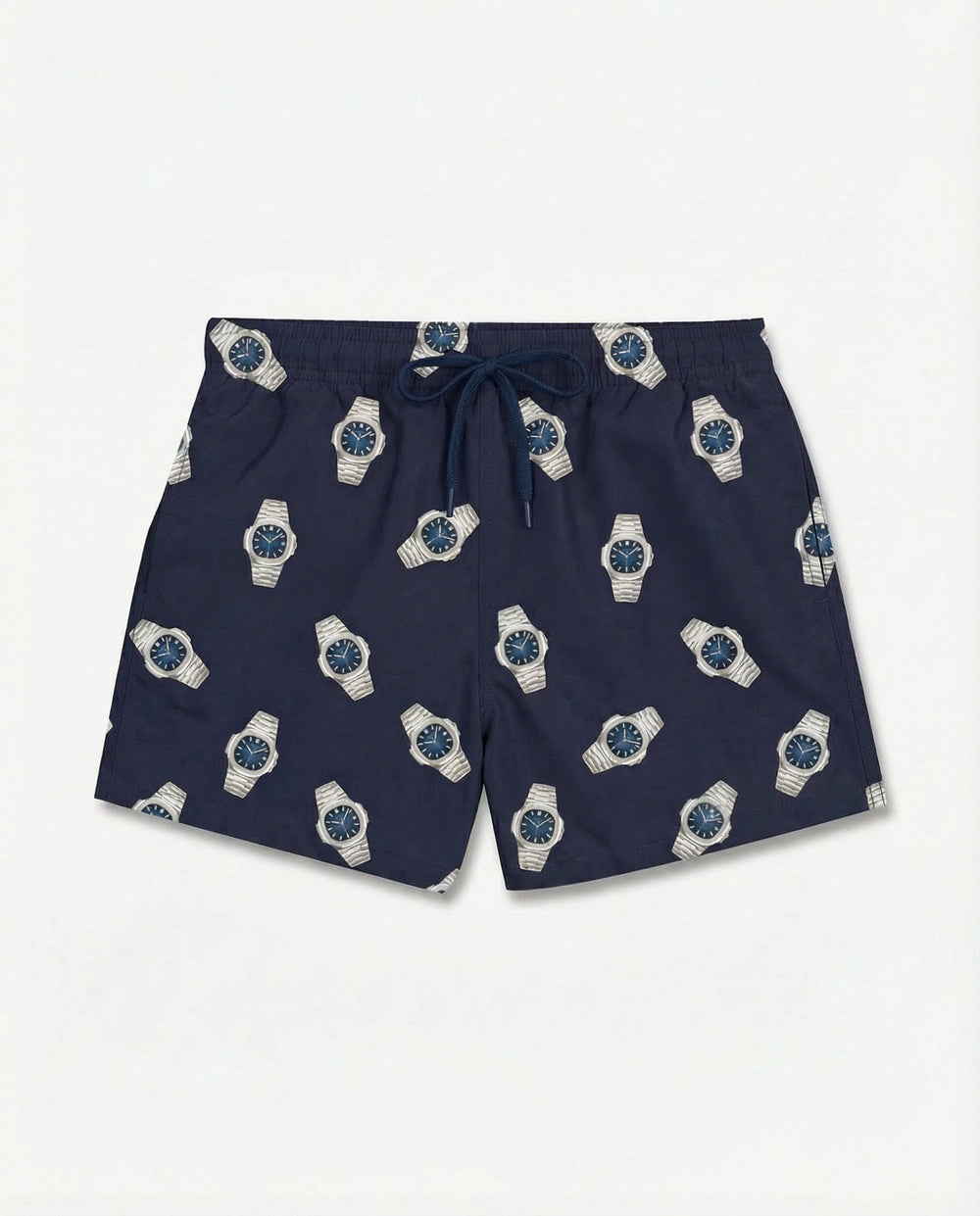Million -SWIM SHORTS ALLOVER WATCHES - Blauw
