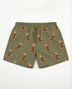 Baron Filou - SWIM SHORTS ALLOVER FILOU CLXVI - Groen - Zwembroek met trekkoord
