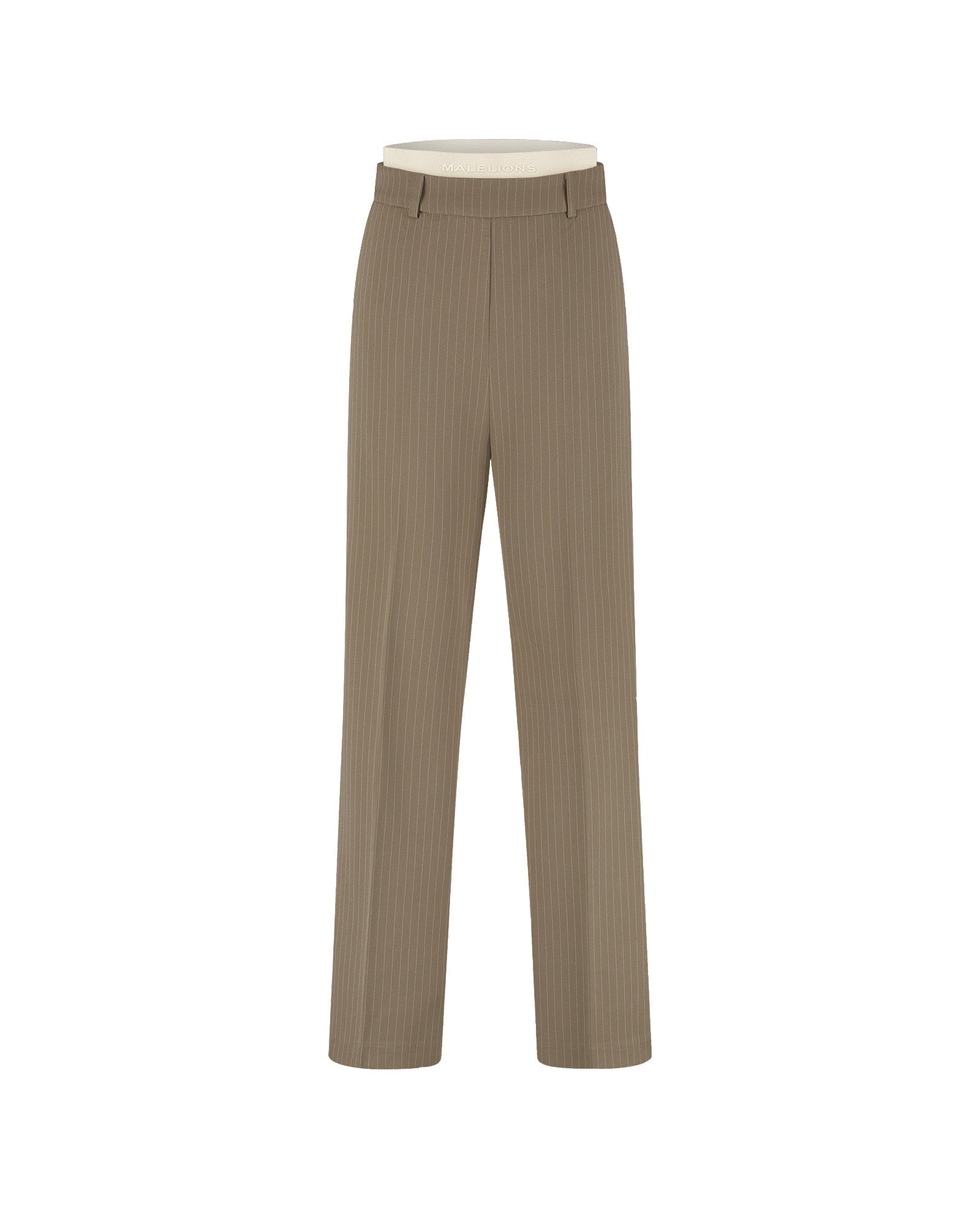 Malelions Dames Pinstripe Pantalon | Zand