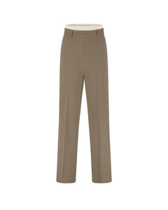 Malelions - Women Pinstripe Pantalon - Sand