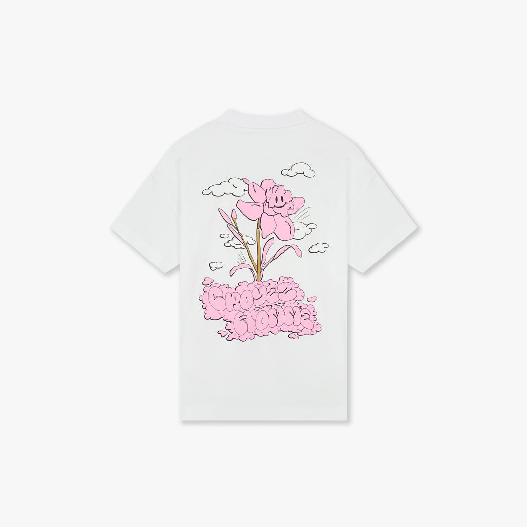 Croyez Fleur Heureuse T-Shirt | White