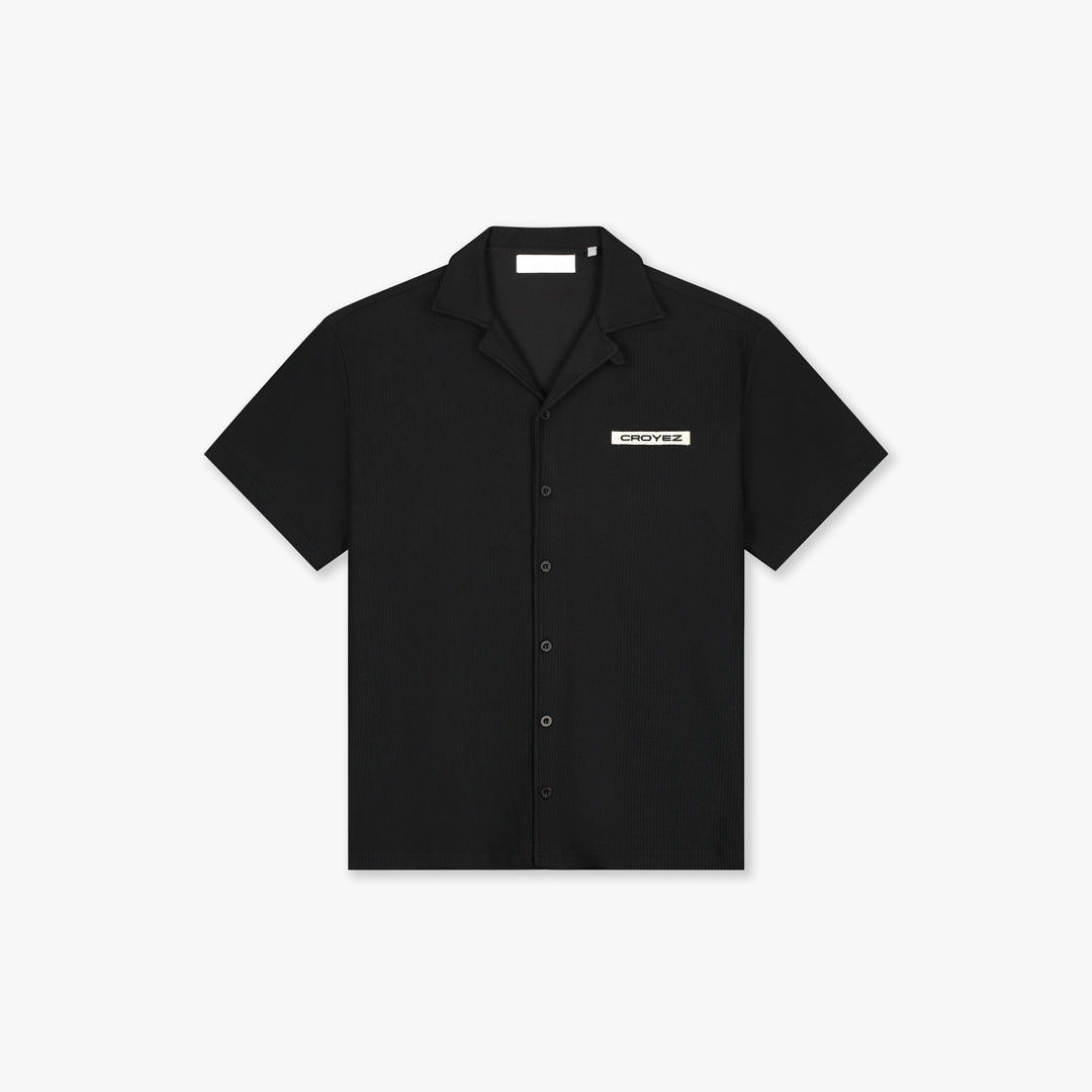 Croyez Plissé Shirt | Zwart