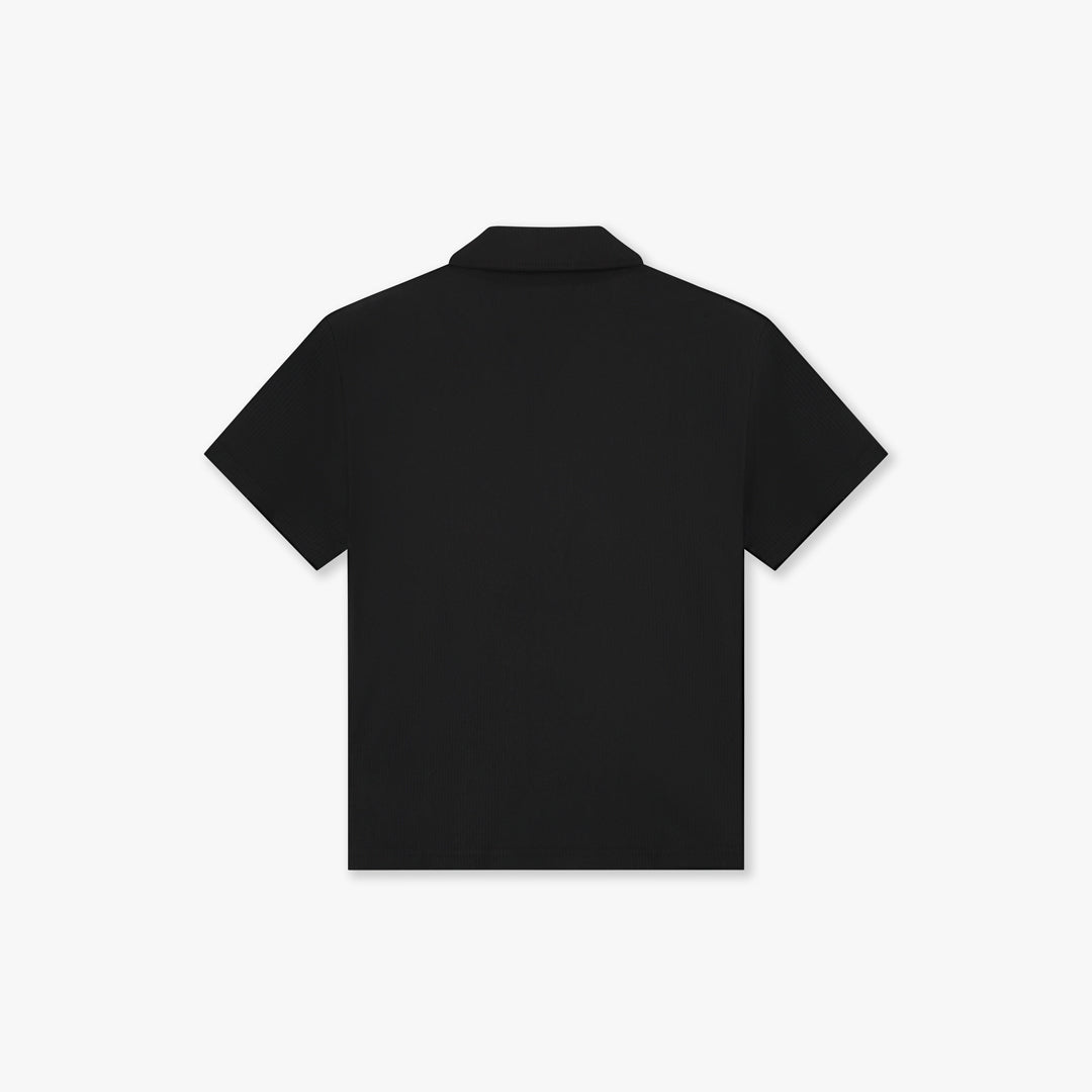 Croyez Plissé Shirt | Zwart