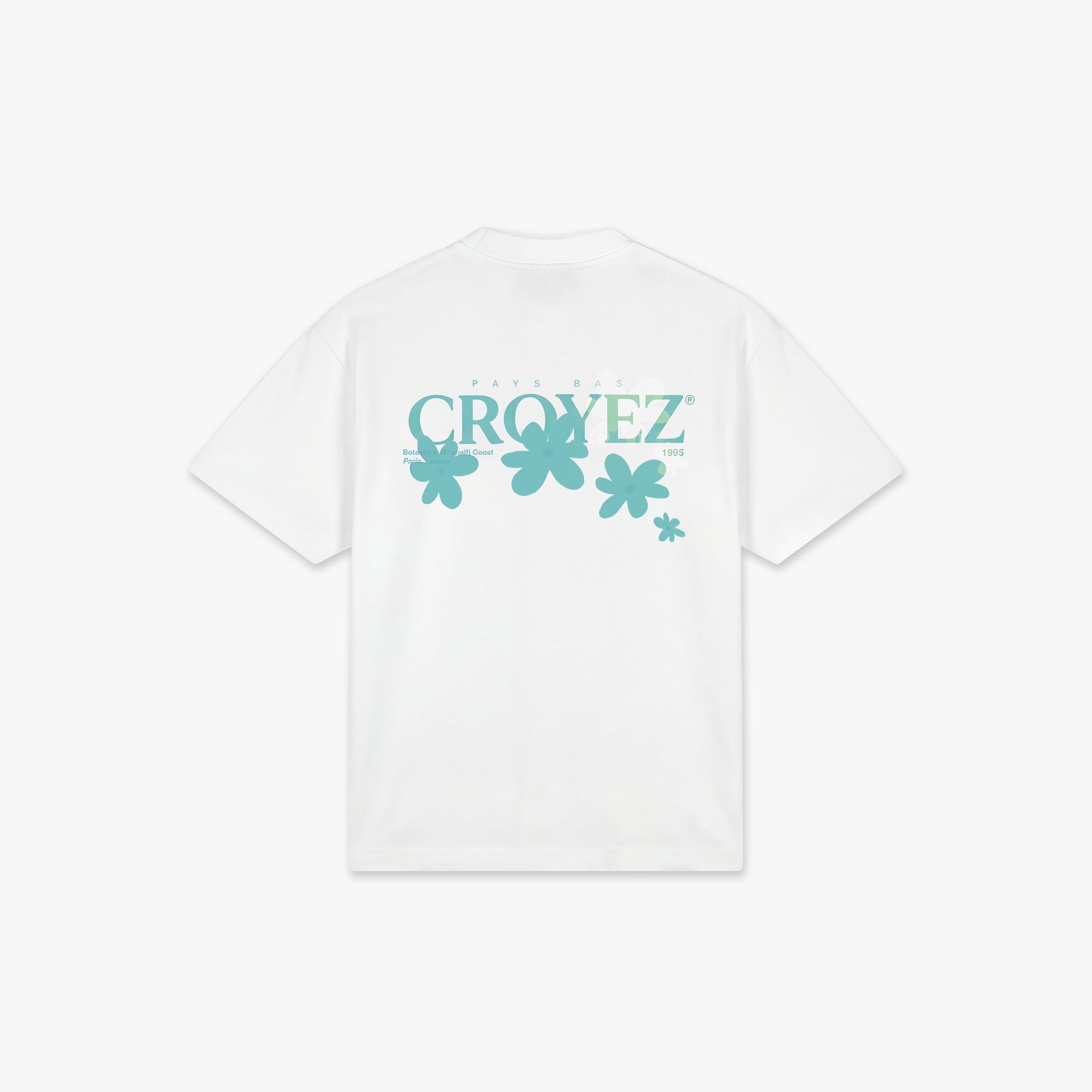 Croyez Botanique T-Shirt | White/Tiffany Blue